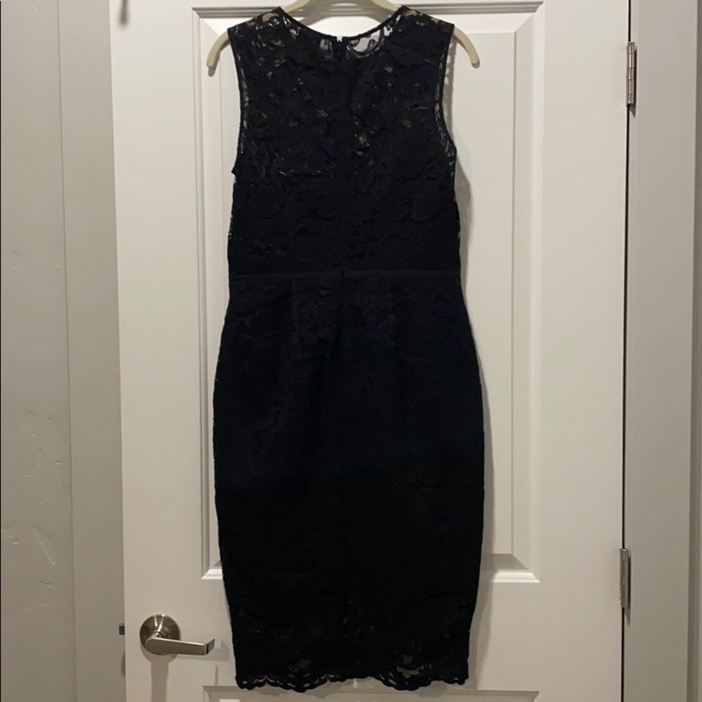 Mid-Length Black Lace Vince Camuto Dress